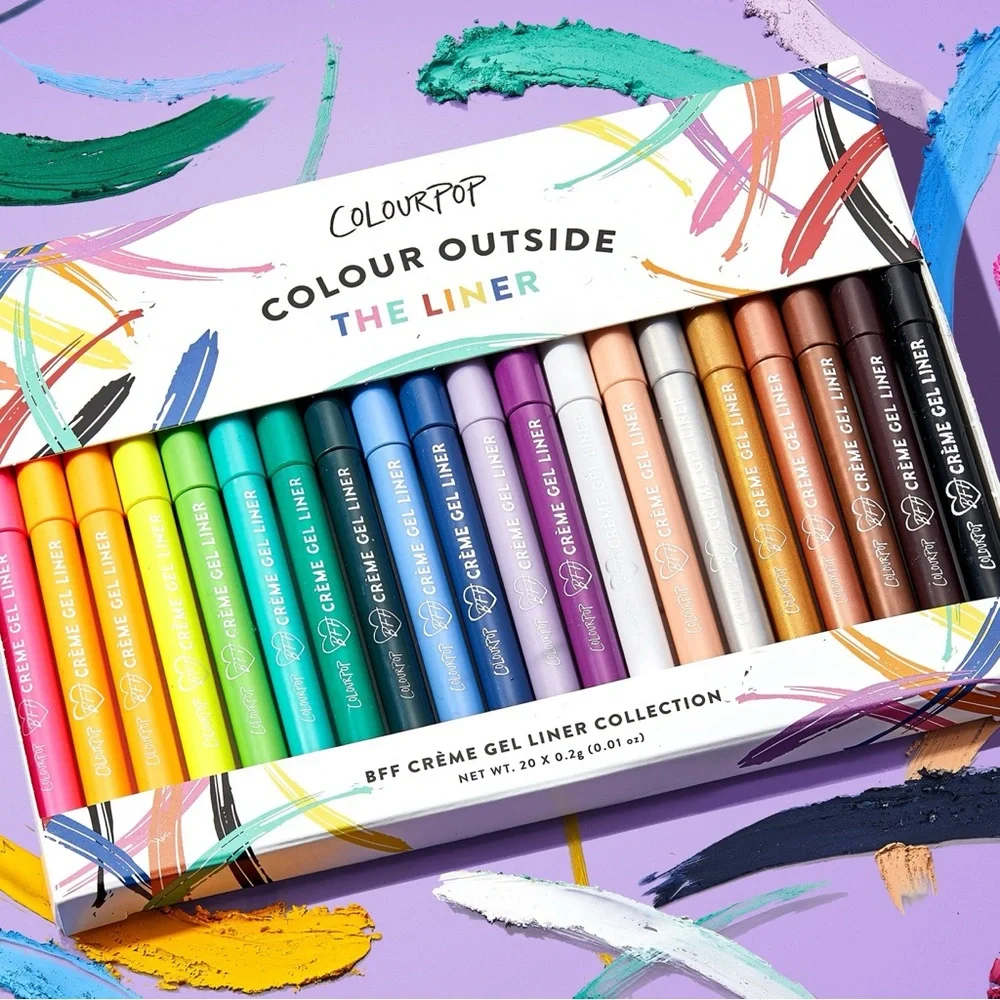 Colourpop – Colour Outside The Liner Bff Creme Gel Liner – 20 pcs Set